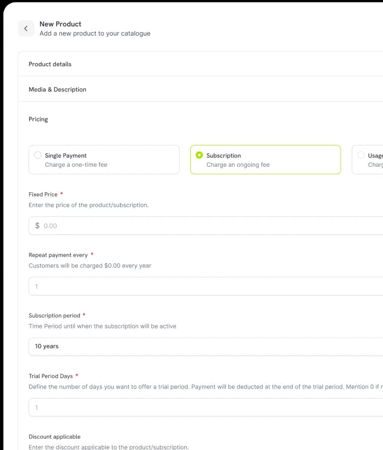 Localized payments placeholder preview