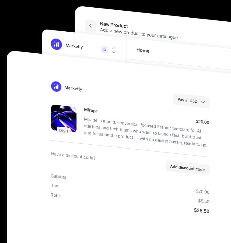 Payment methods placeholder preview